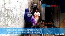 Kebakaran Ludeskan Pabrik Plastik dan Tiga Rumah di Kota Bandung