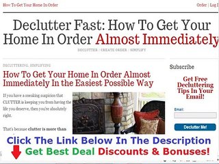 Declutter Fast And Easy Discount + Bouns