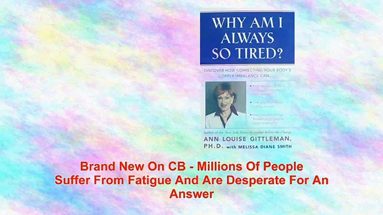 Why Am I Always Tired Book