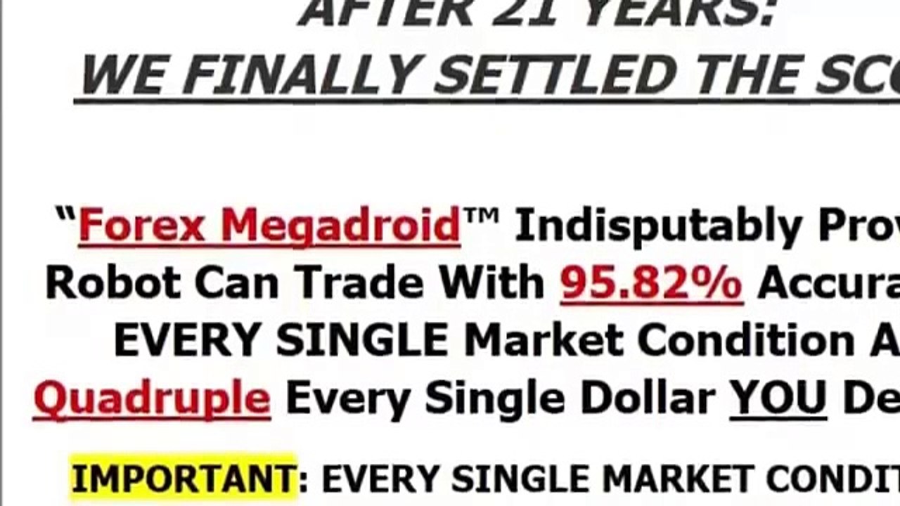 Forex Megadroid Robot Reviews