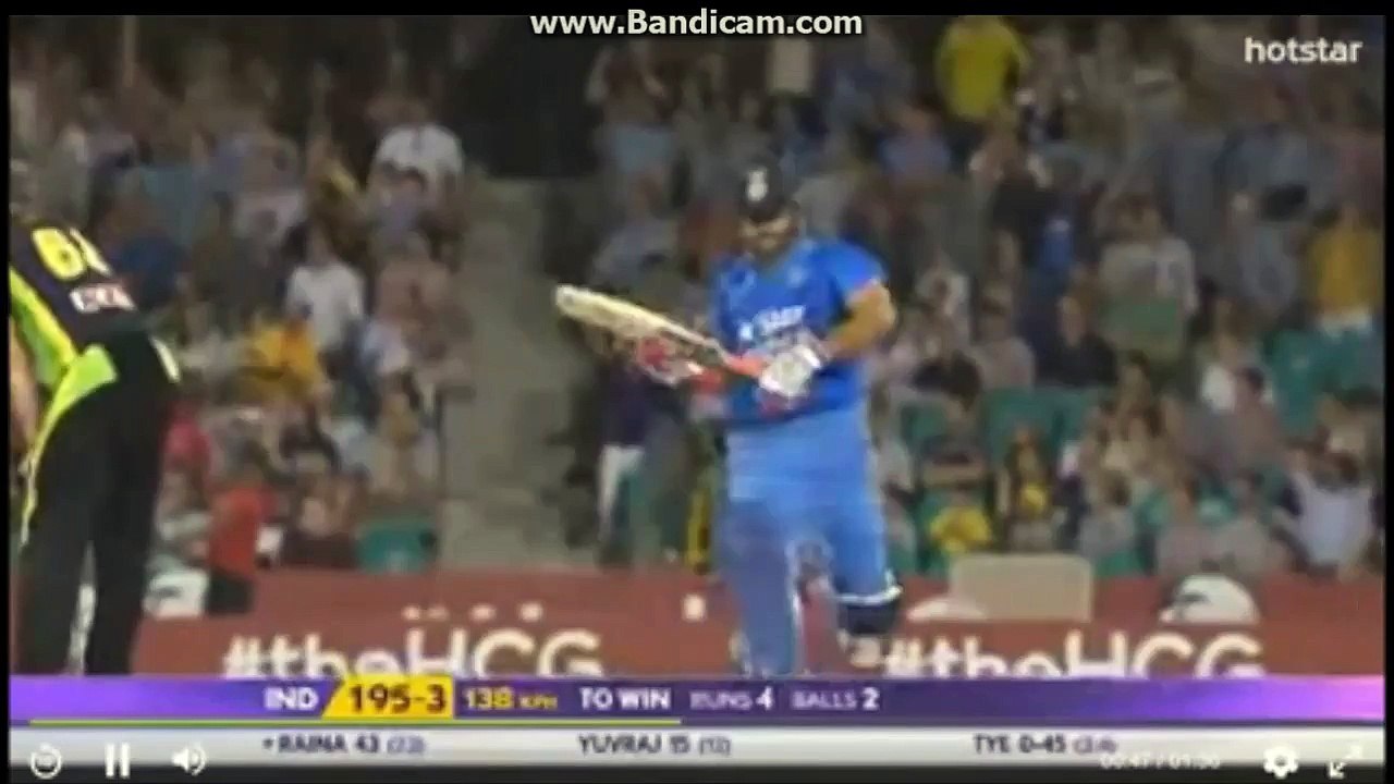 Yuvraj Singh and Suresh Raina Last Over Finish - Incredible Run Chase