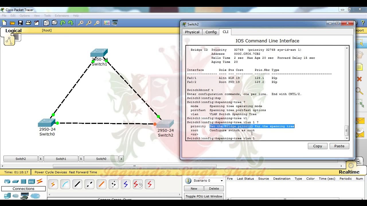 Cisco CCNA Spanning Tree Protocol Configuration - STP Part 5