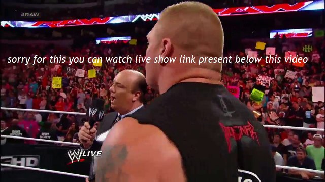 WWE Raw 1 February 2016 Highlights - Brock lesnar Attacks Triple h