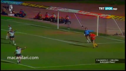 22.06.1980 - UEFA EURO 1980 Final West Germany 2-1 Belgium / 1980 Avrupa Futbol Şampiyonası Batı Almanya 2-1 Belçika