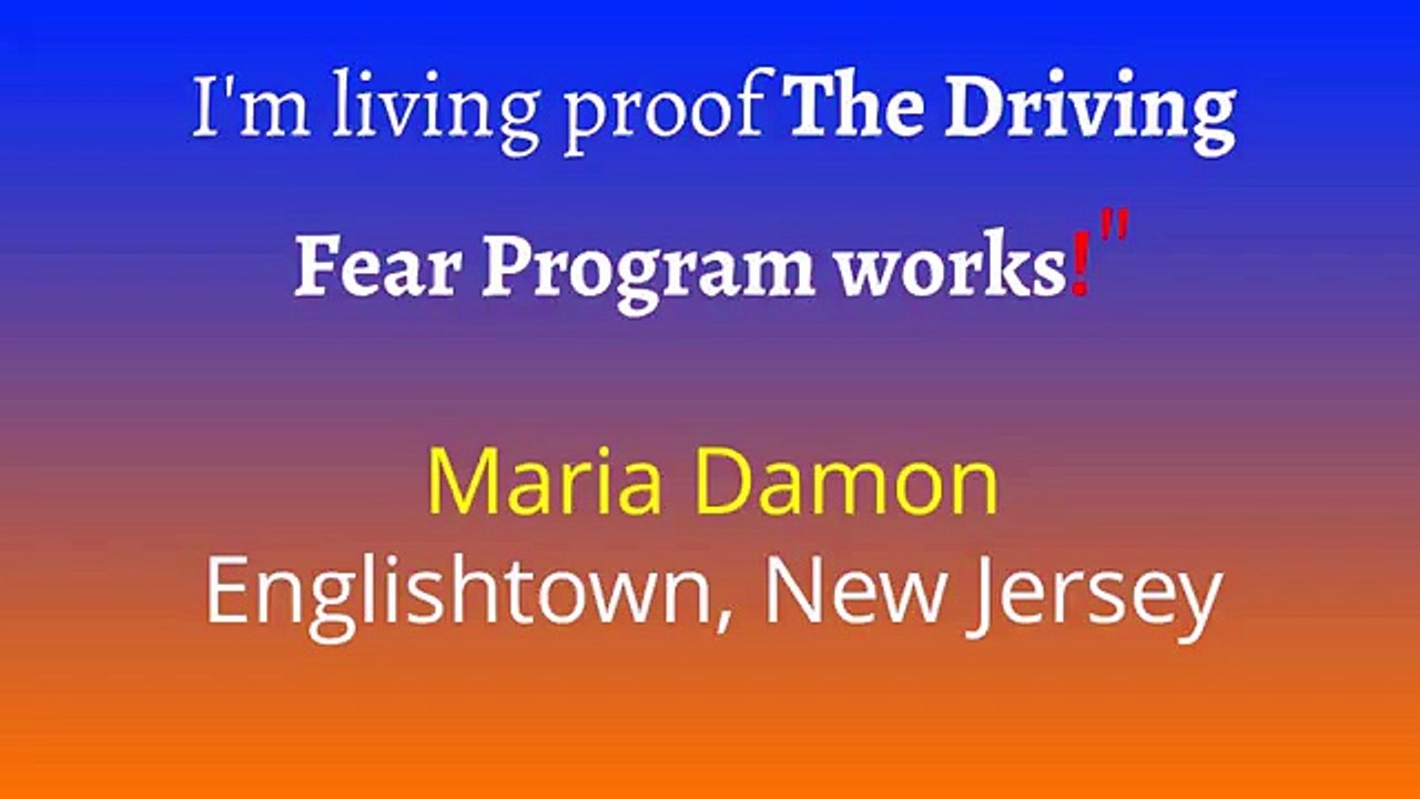 How to END your fear of driving with the Driving Fear Program