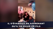 Il s'évanouit en apprenant qu'il va avoir un fils