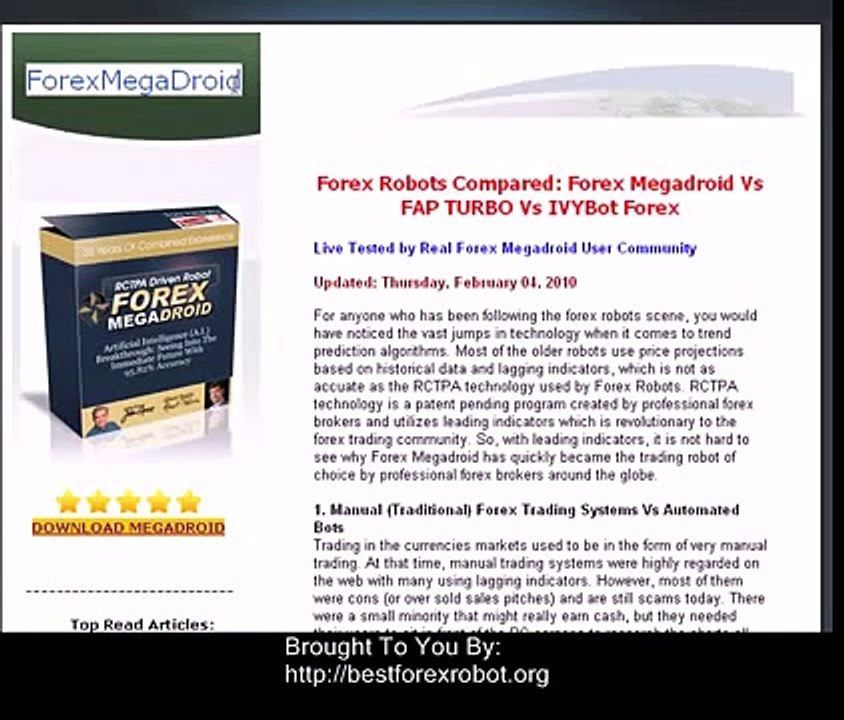 Forex Megadroid Results Best Forex Trading Robot with Trading Results!