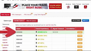 Auto Binary Signals (Main ABS) Video 1 Live Trading - January 18th 2016