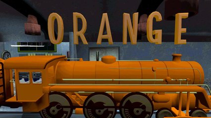 3D Animation Learning Colors for Toddlers Learn Colours Train for kids