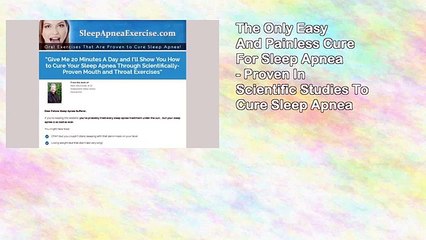 The Sleep Apnea Exercise Program