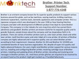 Brother Printer Tech Support Number for Good Service 1-877-776-4348