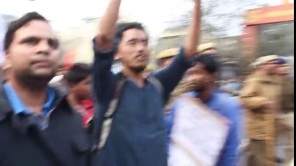 Delhi police vs students justice for rohith  (2)