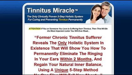 Tinnitus Miracle - The Truth about How Tinnitus Miracle Works