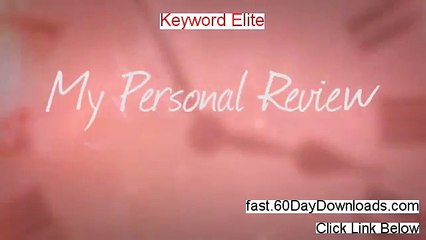 Keyword Elite 2.0 - Keyword Elite 2.0