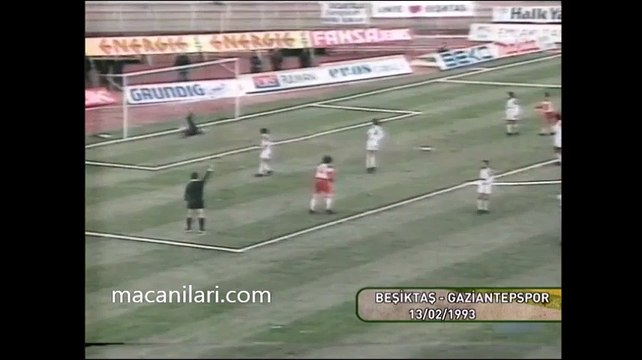 13.02.1993 - 1992-1993 Turkish 1st League Matchday 19 Beşiktaş 2-0 Gaziantepspor