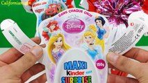 Surprise Eggs Maxi Kinder Surprise Disney Pixar Cars Disney Princess Easter Edition