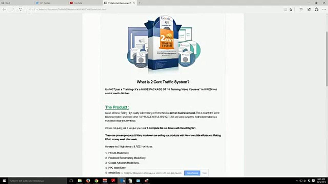 2cent Traffic System Preview