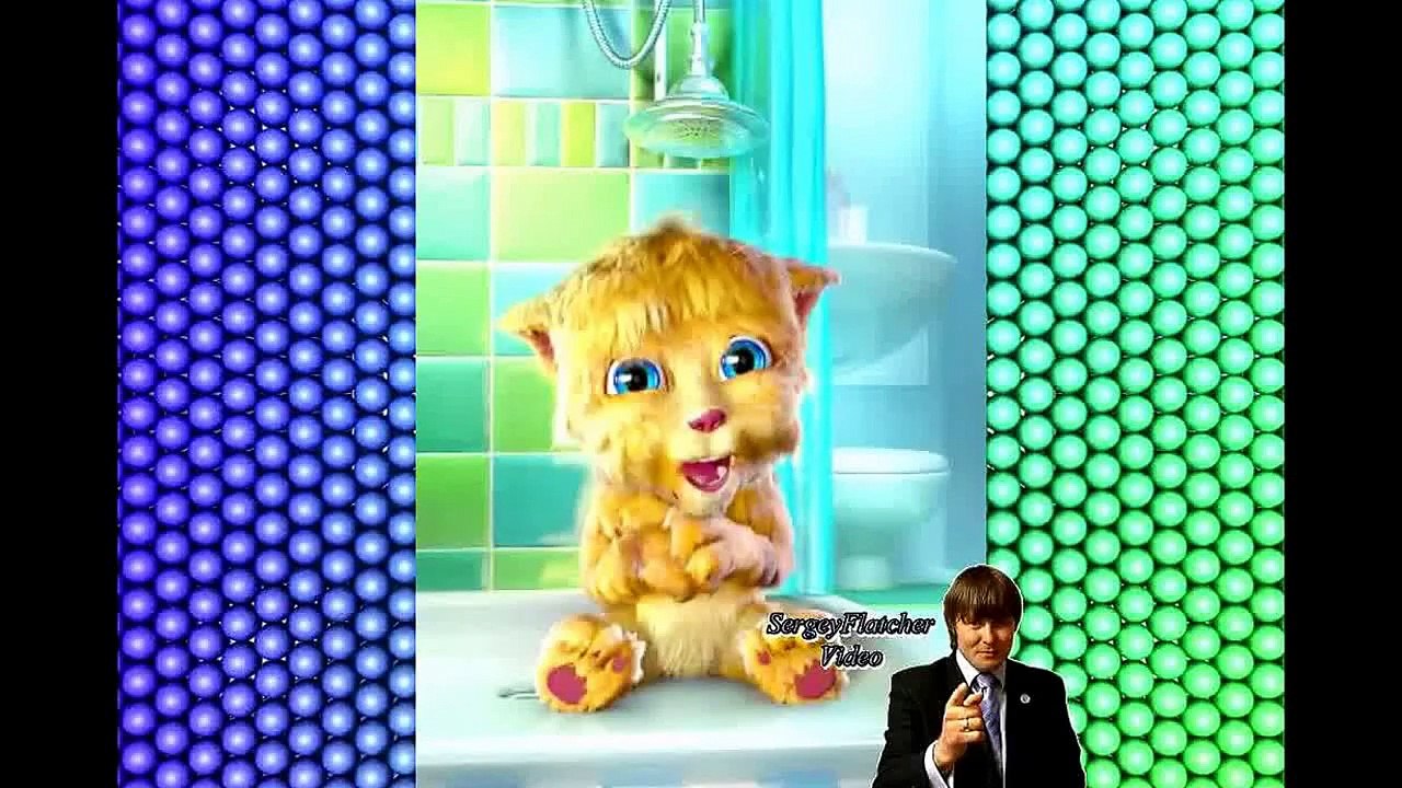 Talking Ginger child's voice says Джинджер говорит детским голосом Talking Tom cat  Говорящий Кот 1