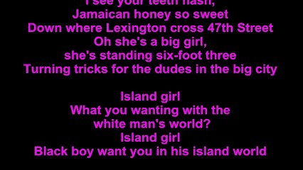 Elton John – Island Girl Lyrics