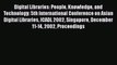 [PDF Download] Digital Libraries: People Knowledge and Technology: 5th International Conference