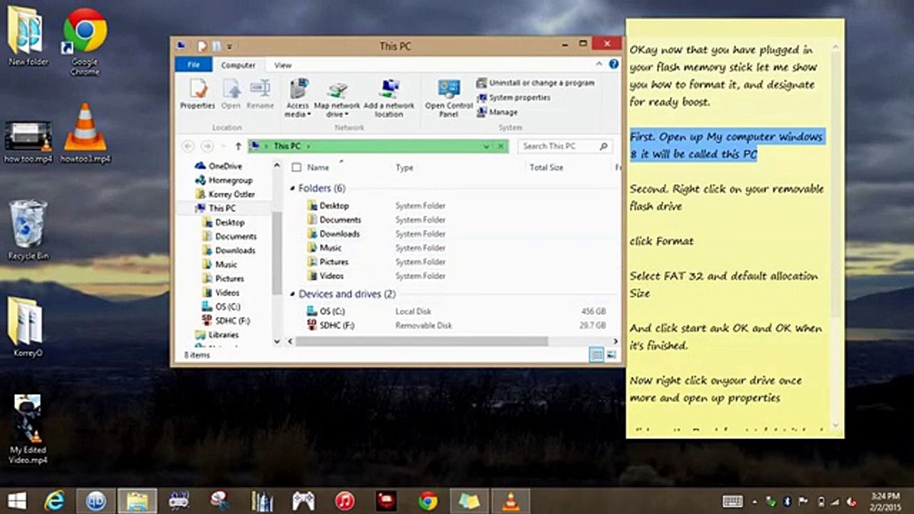 Turbo your PC Speed up your Windows 8 & 7 yourself. With A Memory Card