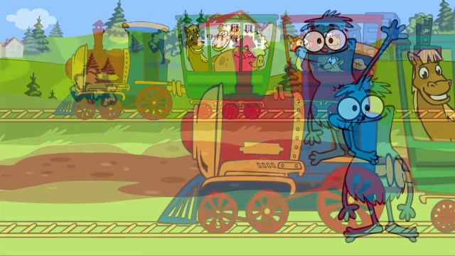Развивающий мультик Чуча Веселкин в зоопарке. Паровозик везет зверей. Животные для детей