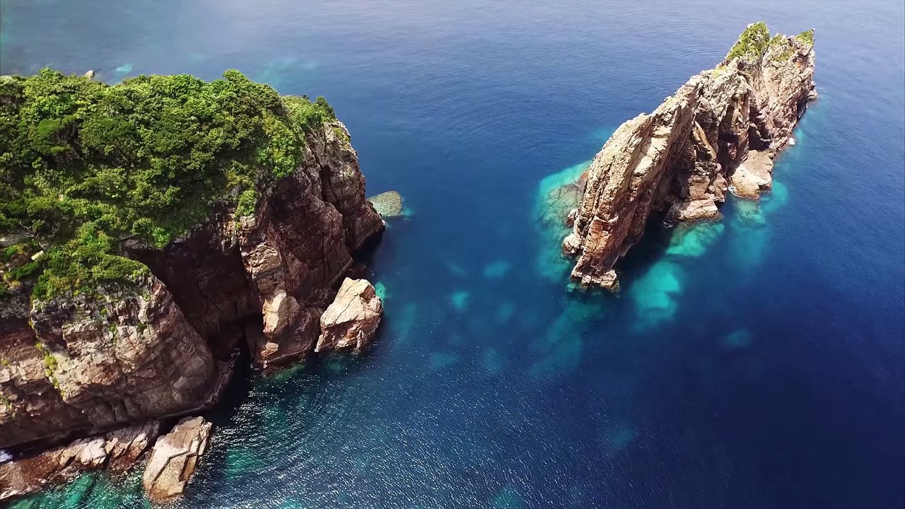 Drone Footage of Amazing Islands - Kagoshima - Japan - HD