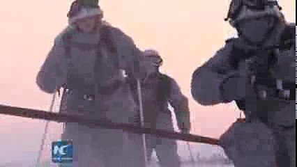 Russias Northern Fleet troops train with huskies and reindeers for first time 2016