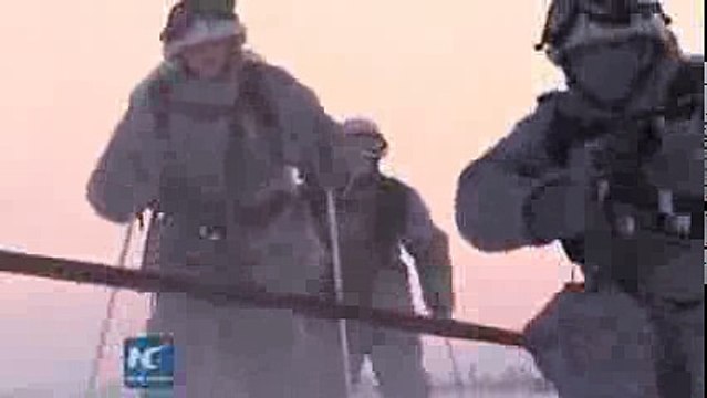 Russias Northern Fleet troops train with huskies and reindeers for first time 2016