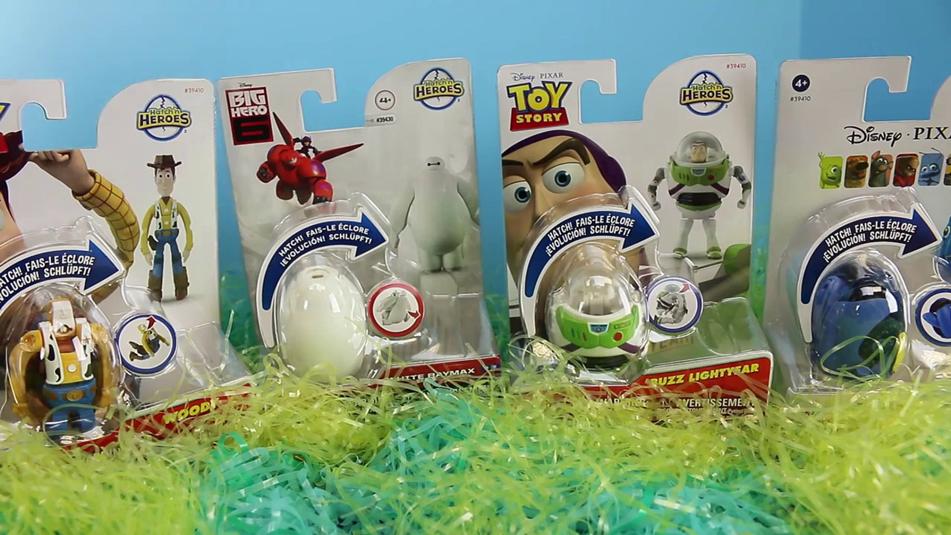 Hatch N Heroes Surprise Eggs with Toy Story Buzz Lightyear and Finding Nemo with Big Hero 6 - Dailymotion