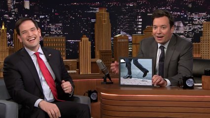 Marco Rubio plaisante sur ses hauts talons