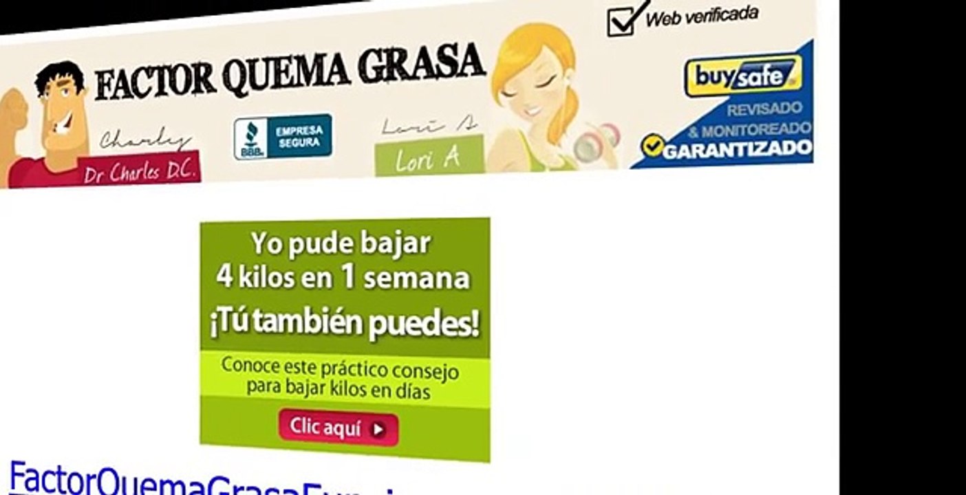 Quema Grasa  Antes de Comprar Factor Quema Grasa VIDEO