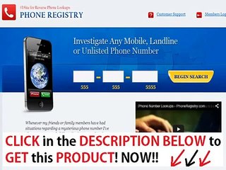 Phone Registry Review + Phoneregistry com Reviews