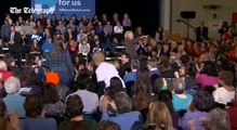 Hillary Clinton tells heckler  'you are very rude'