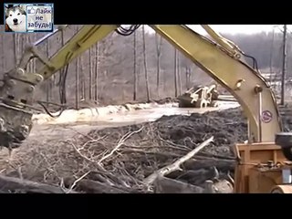 Реальный БОЛОТОХОД - Работа в болоте БЕЗДОРОЖЬЕ - ЖЕСТЬ !