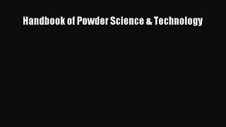 Handbook of Powder Science & Technology  PDF Download