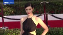 Jessica Paré stuns in striking cut-out gown at SAG Awards _ Daily Mail Online