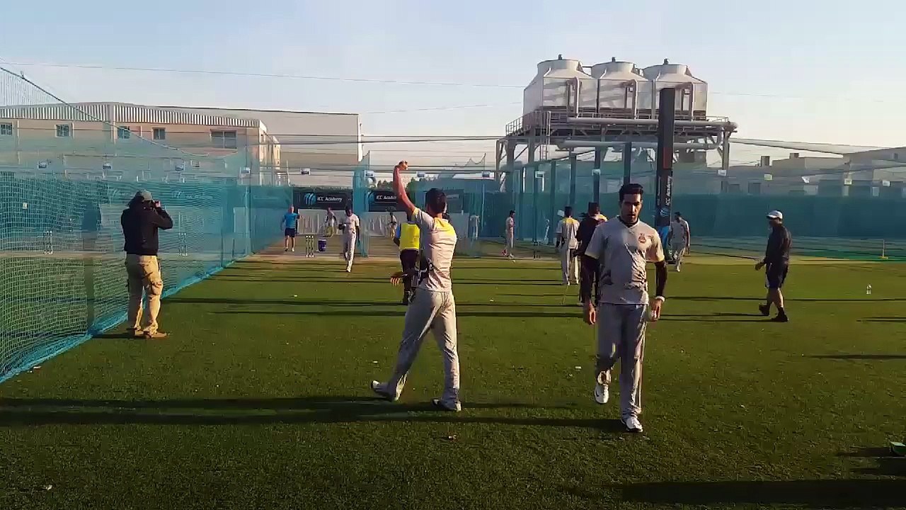 TeamQuetta during their nets session at ICCAcademy in #Dubai.