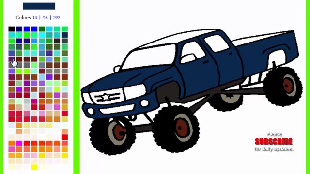 ╠╣Đ▐ 17 ► Monster truck coloring page game_ Big Monster Trucks Games