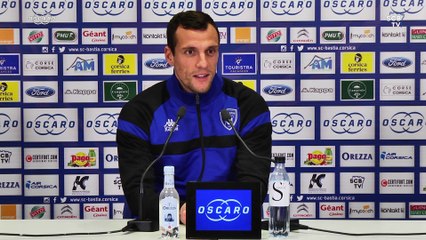 Monaco-Bastia : Conf. d'avant-match de S. Squillaci