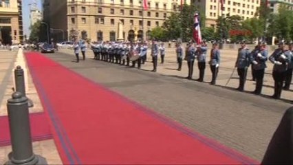 Cumhurbaşkanı Erdoğan Şili?de Resmi Törenle Karşılandı