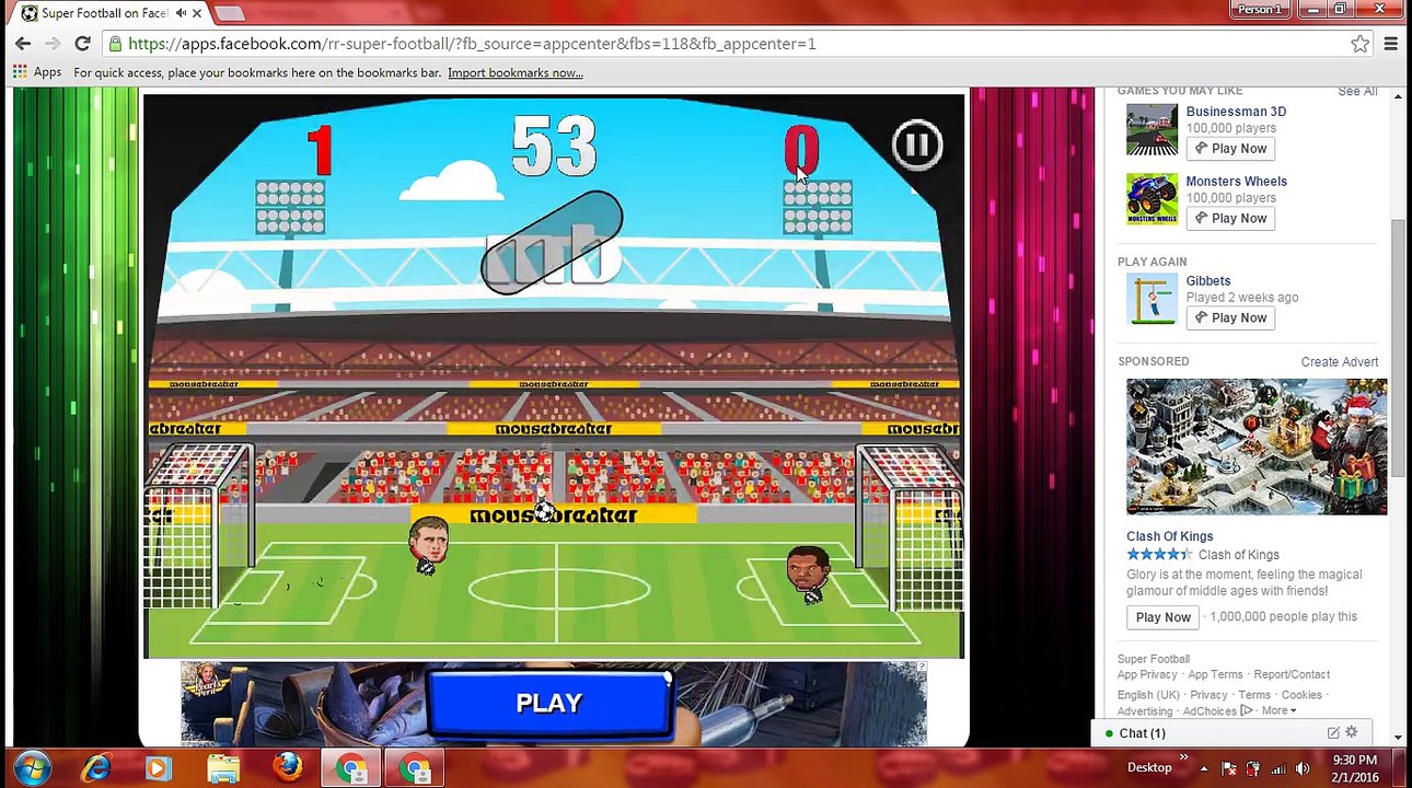 Its Crazy game Super Football