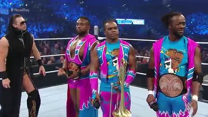 The Miz and The New Day get repelled by Uso-Crazy- SmackDown, Jan. 28, 2016