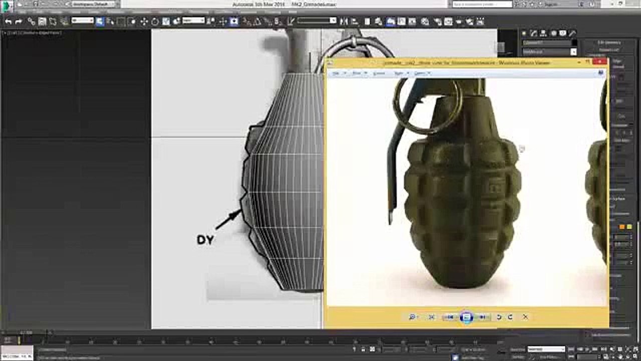 Grenade Tutorial Modeling & Uv Layout Clip2-8