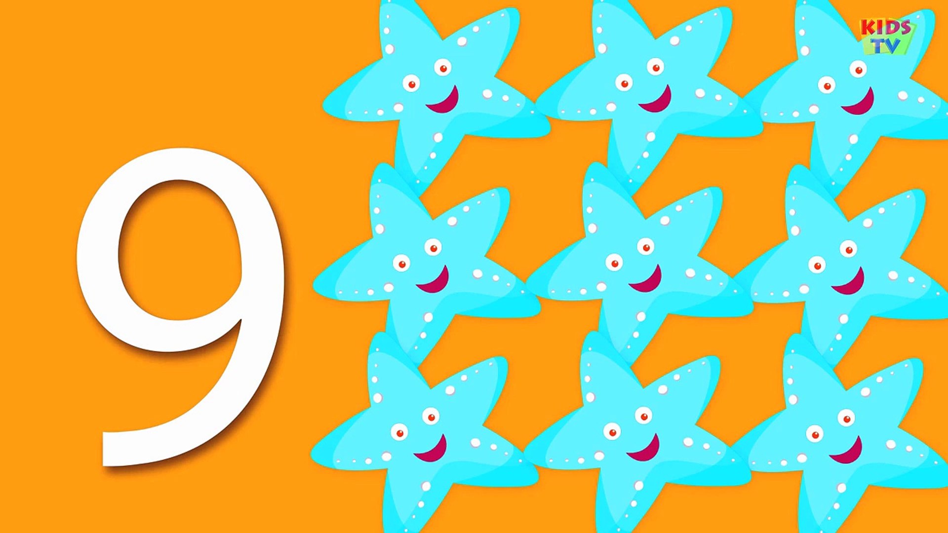 Starfish Numbers | Learn numbers from 1 to 20 | Kids Numbers Rhyme