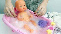Baby Doll Bathtime Nenuco Baby Girl How to Bath a Baby and Change Diaper Toy Videos