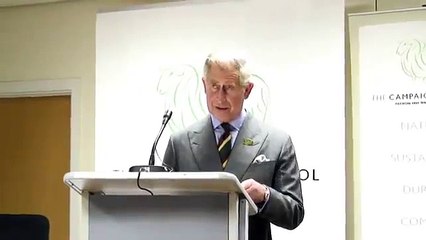 The Prince of Wales makes a speech as Patron of the Campaign for Wool