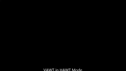 VAWT in HAWT Mode Animation
