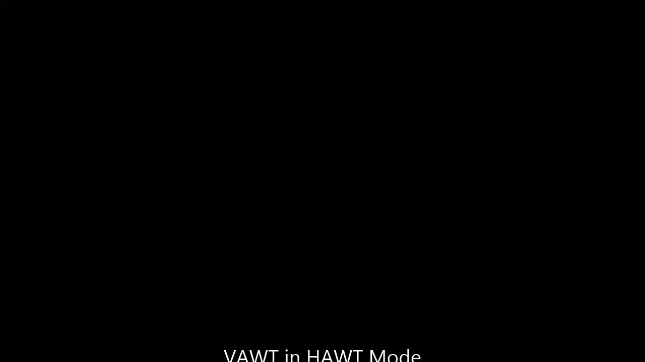 VAWT in HAWT Mode Animation