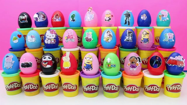 Surprise Eggs Angry Birds Peppa Pig Minions Hello Kitty Disney Frozen Ninja Turtles Huevos Sorpresa